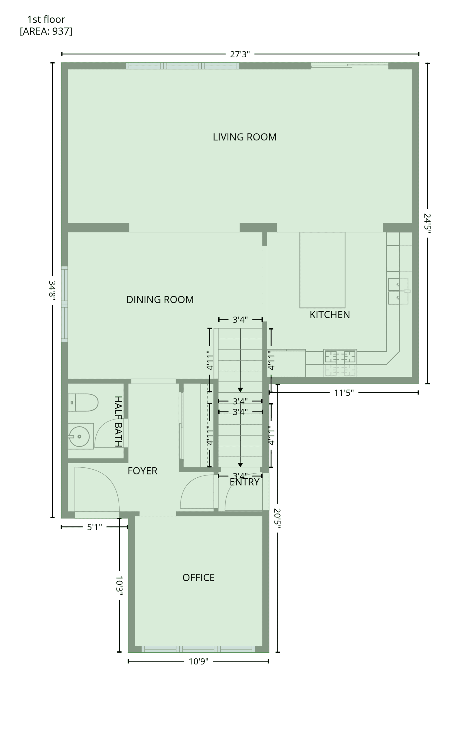 325 Gleave Terrace Milton Upper Floor Plan