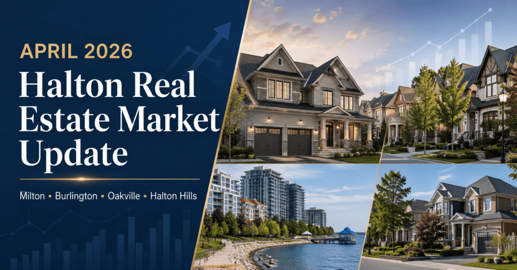 April 2026 Halton real estate market update for Milton, Burlington, Oakville and Halton Hills